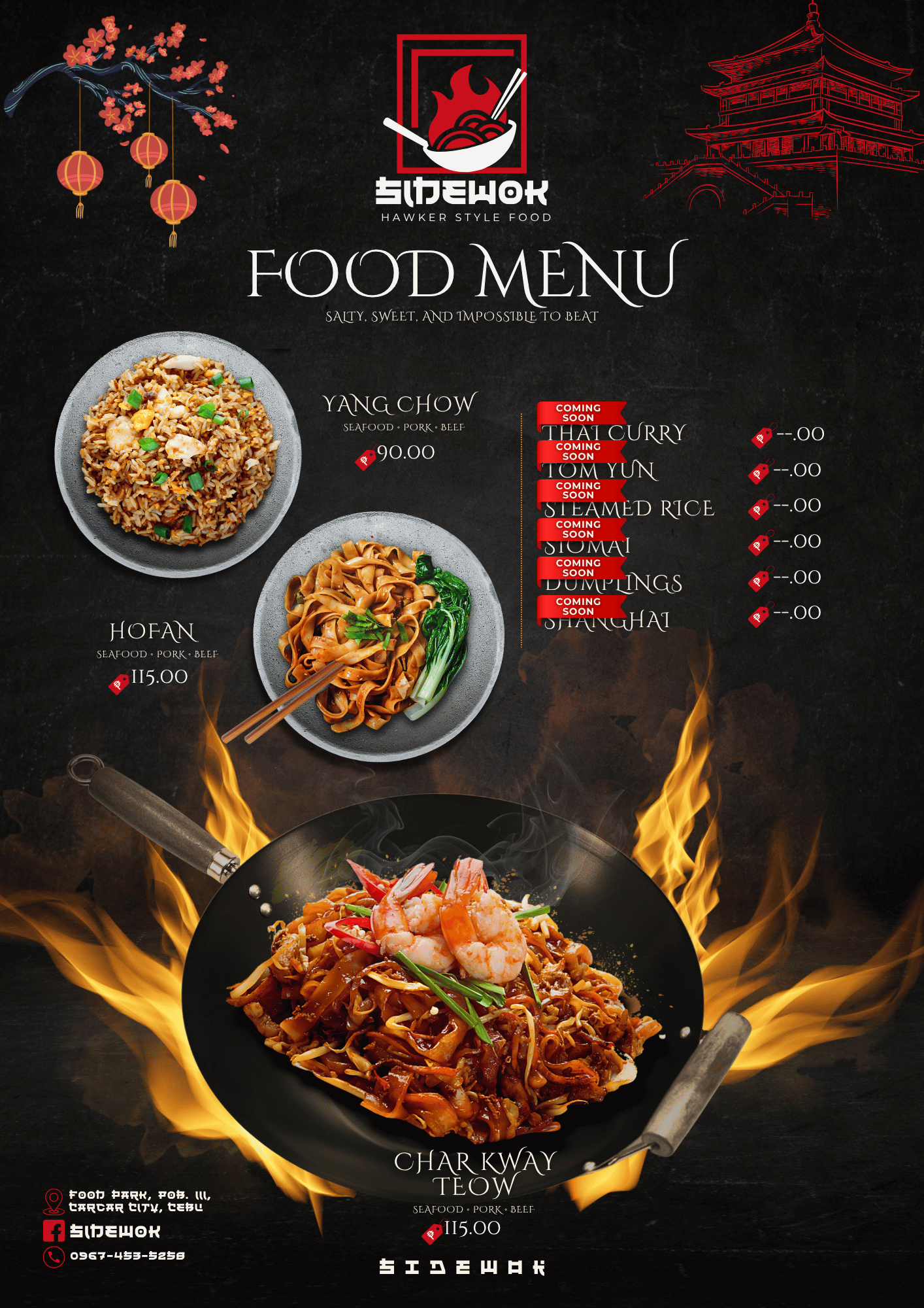 Work Sample Menu